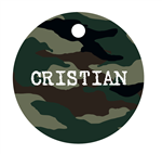 Tarjetitas redondas Camufladas 20u Pers